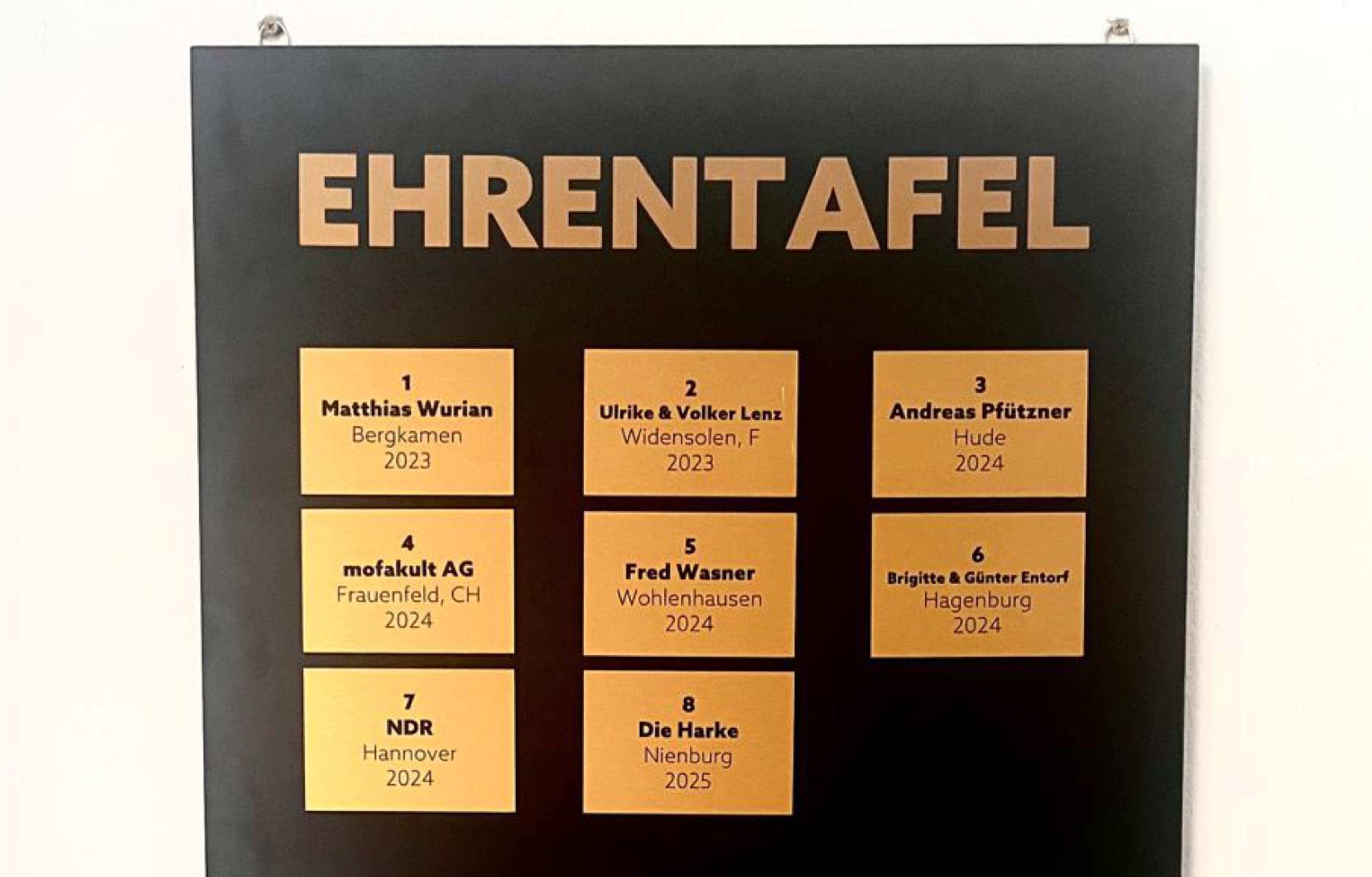 Ehrentafel